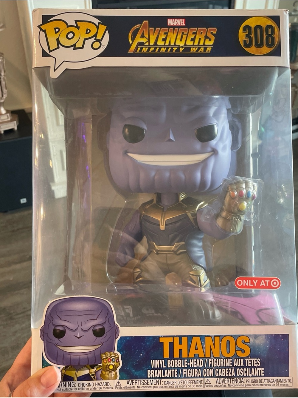 Funko Pop! Thanos Jumbo Vinyl Bobble Head Target Exclusive NIB Vaulted